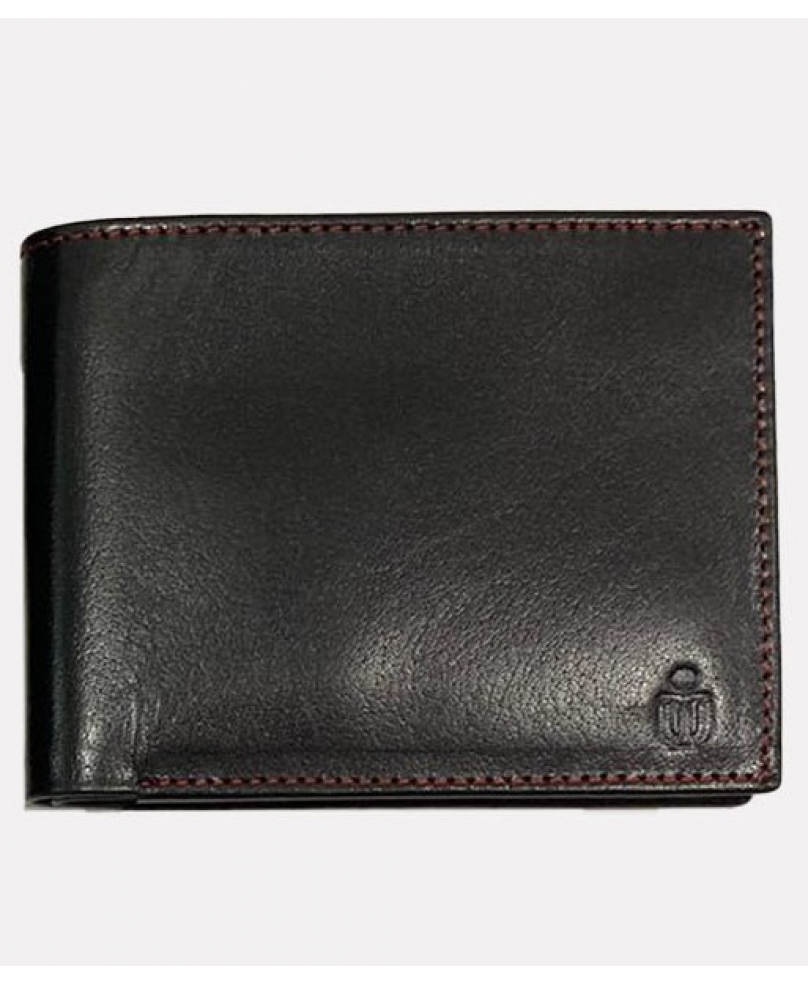 HKUST Slim Handcrafted Genuine Leather Bifold Wallet